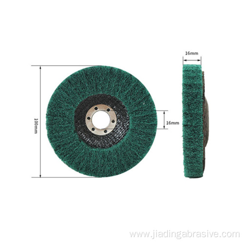 Non-Woven cleaning cloth Flap Wheel with Cloth 115mm